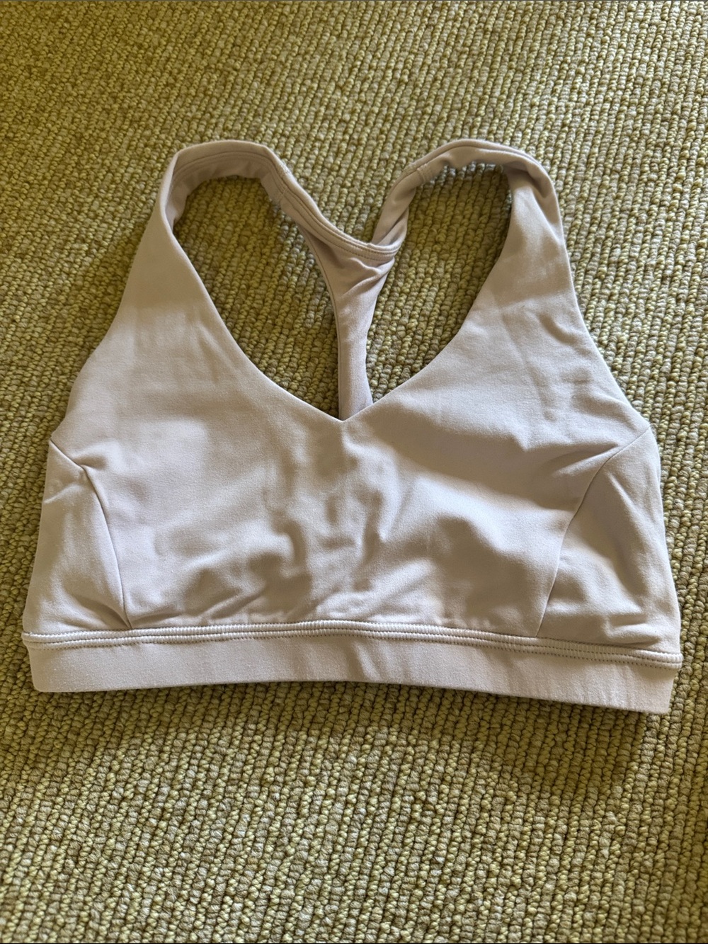 lululemon athletica Light Beige/pink mauve Racerback Sports Bra